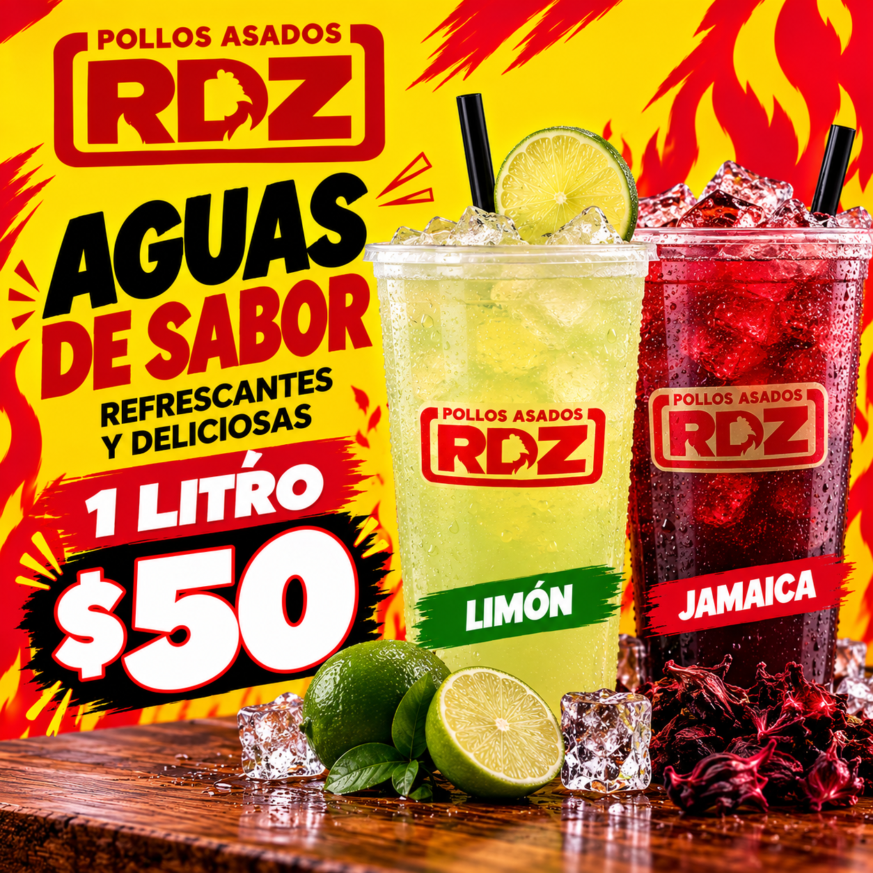 Agua de sabor 1 litro