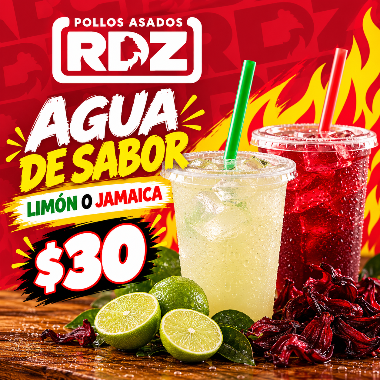 Agua de sabor ½ litro